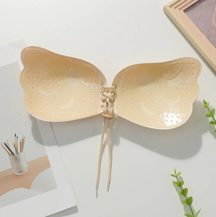 Viomisha 1 PCS Women Sticky Bra Backless Strapless Bra Push Up Breathable Underwear Adhesive Invisible Lift Up Bras - Viomisha