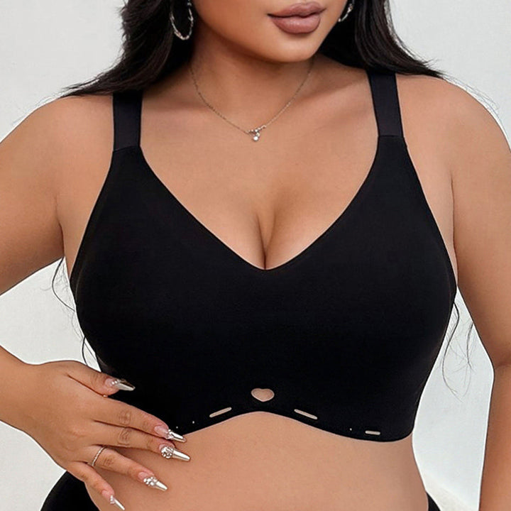 Plus Size Wireless Bra Seamless Full Coverage Comfort Bra for Women No Underwire Soft Support
