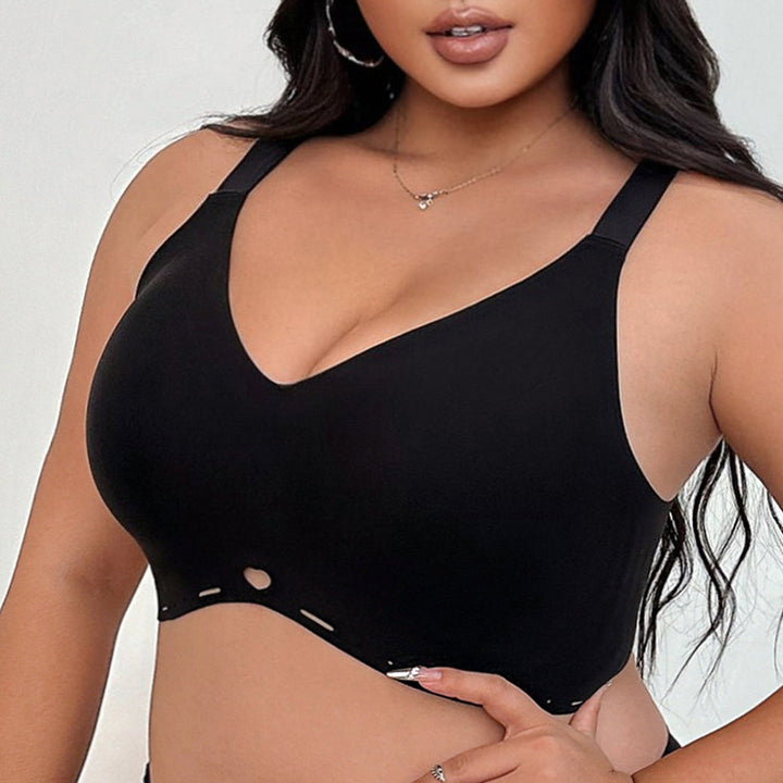 Plus Size Wireless Bra Seamless Full Coverage Comfort Bra for Women No Underwire Soft Support